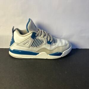 Youth Nike Air Jordan 4 Retro PS 'Military Blue Size 3Y